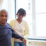 Caregiver with old man